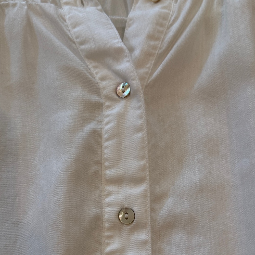 Dear John White Button-Down Blouse - image 3